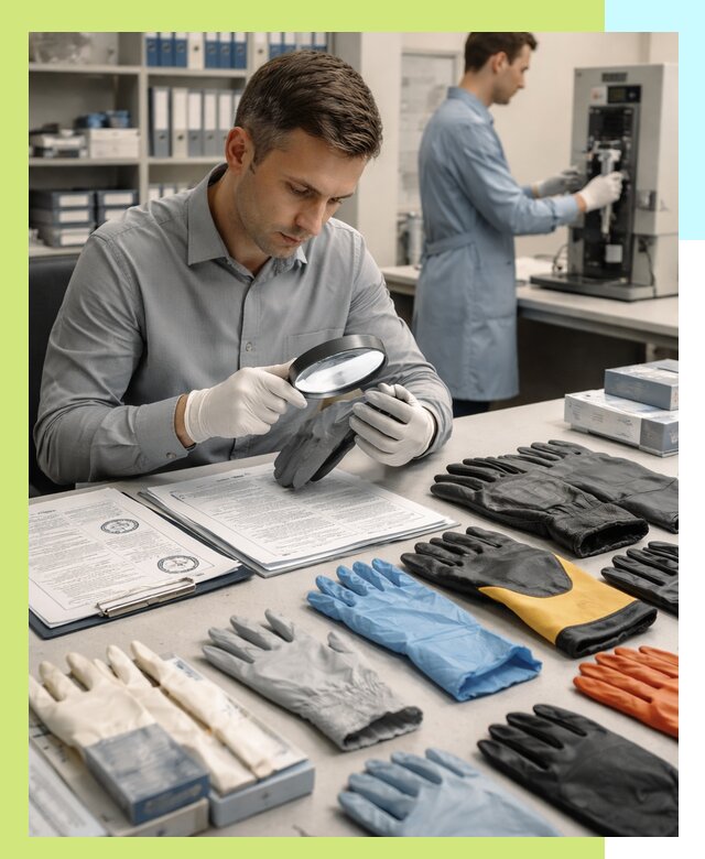 Сертификация перчаток и средств защиты продукции в Карабулаке