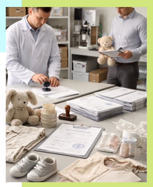 Сертификация детских товаров в Карабулаке от 15494 р. | Алешин-Крб