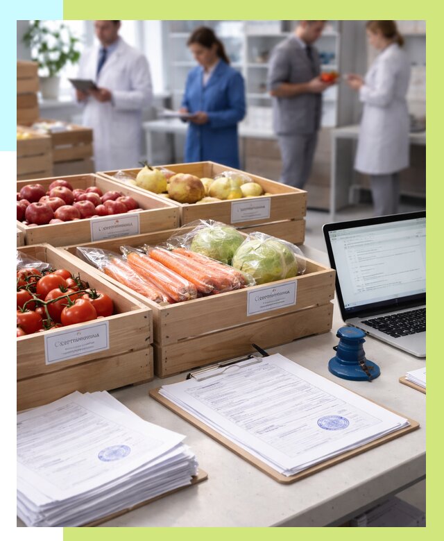 Сертификация овощей и фруктов в Карабулаке от 8780 р. | Алешин-Крб