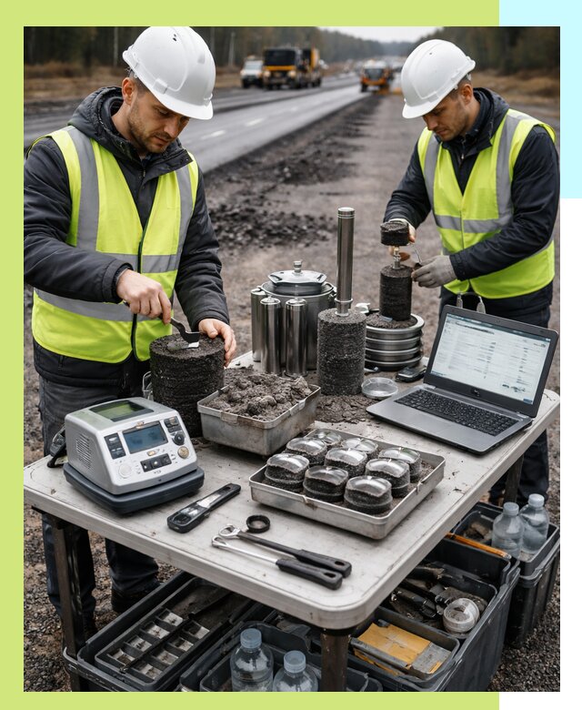 Сертификация асфальта: испытания и подтверждение в Карабулаке