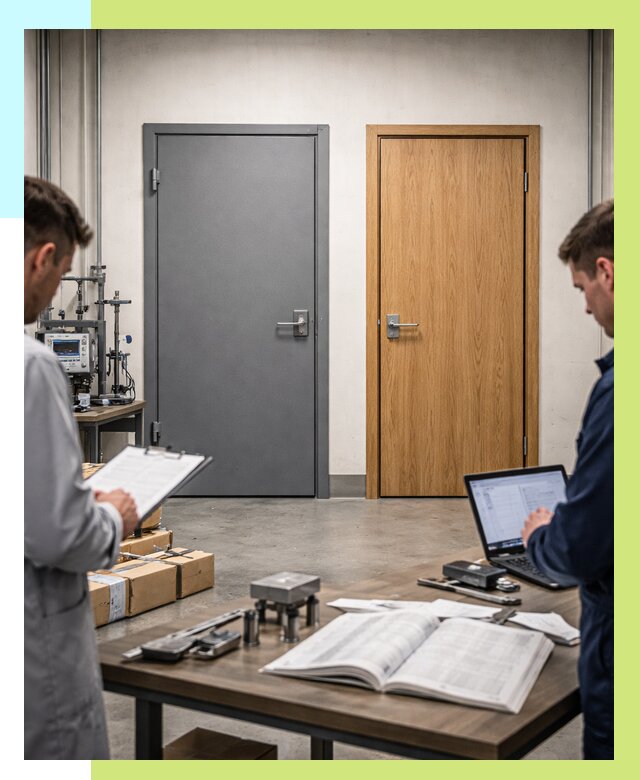 Сертификация дверей в Карабулаке от 8263 р. под ключ | Алешин-Крб