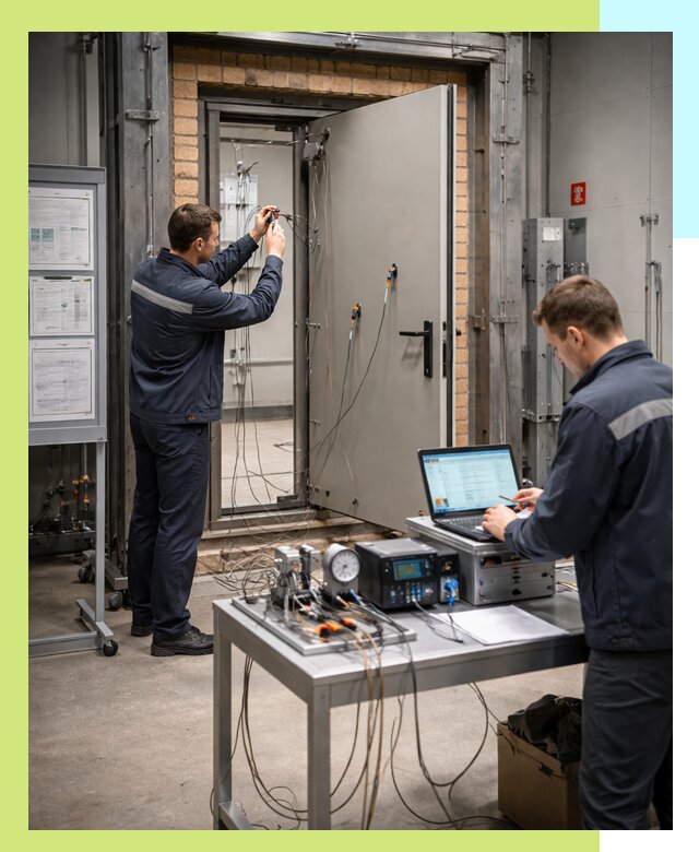 Сертификация противопожарных дверей в Карабулаке по ГОСТ и ТР