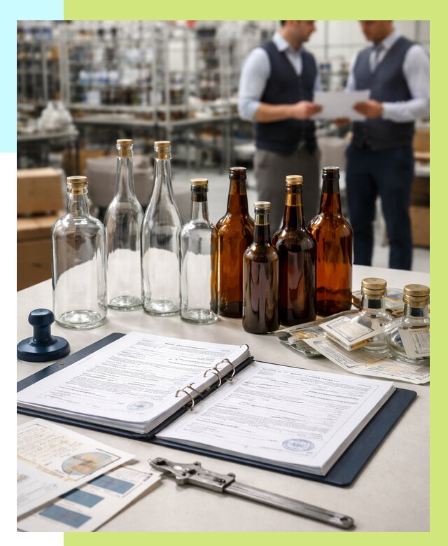 Сертификация стеклянных бутылок в Карабулаке от 25823 р. | Алешин-Крб