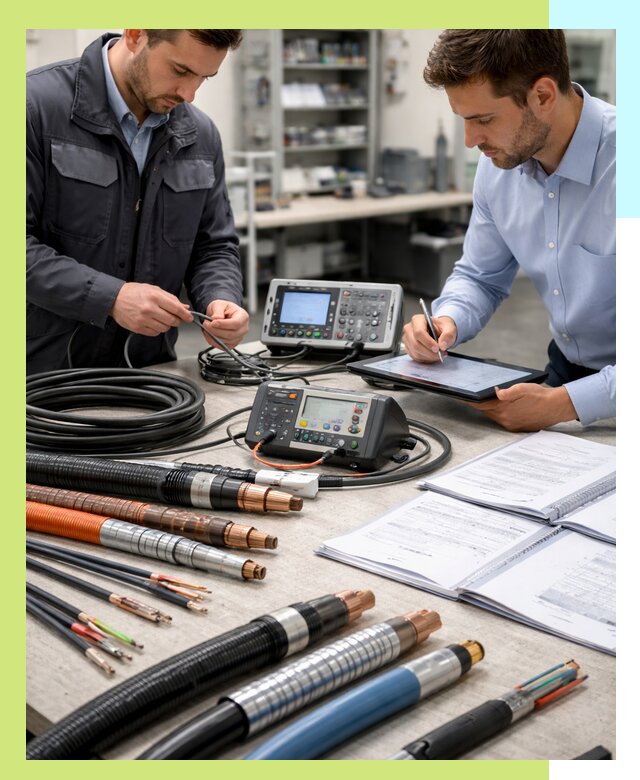 Сертификация кабеля и электропроводки в Карабулаке под ключ