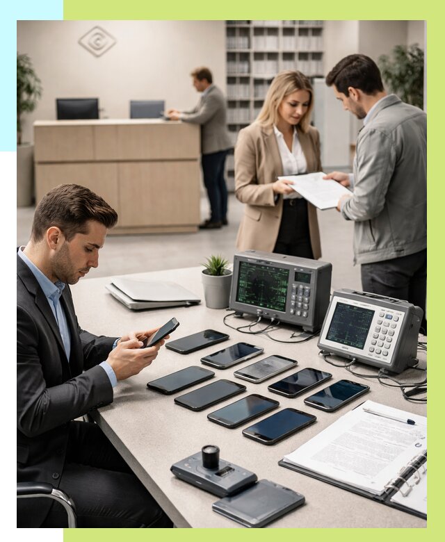 Сертификация телефонов в Карабулаке от 25823 р. под ключ | Алешин-Крб