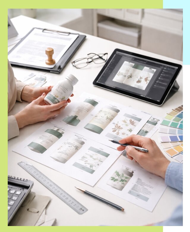 Профессиональная разработка дизайна и текста этикетки продукции в Карабулаке