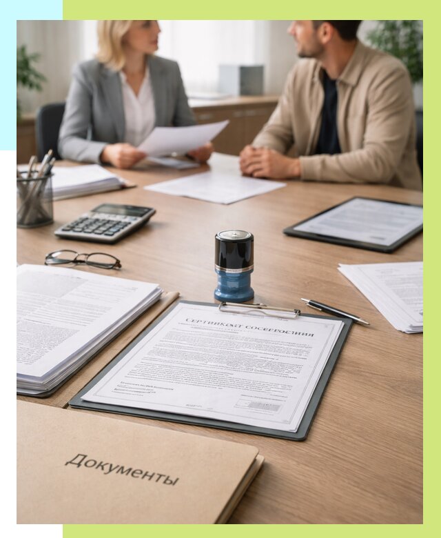 Сертификат соответствия на продукцию в Карабулаке от 15494 р.|Алешин-Крб